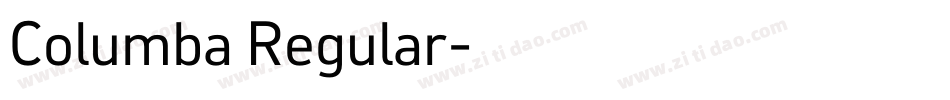 Columba Regular字体转换